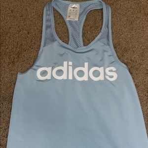 blue adidas tank